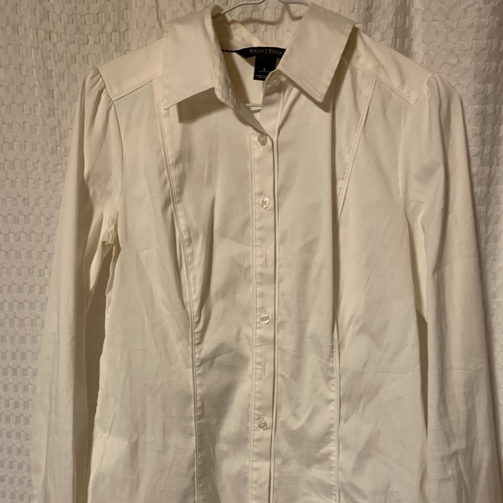White House Black Market White Dress Shirt